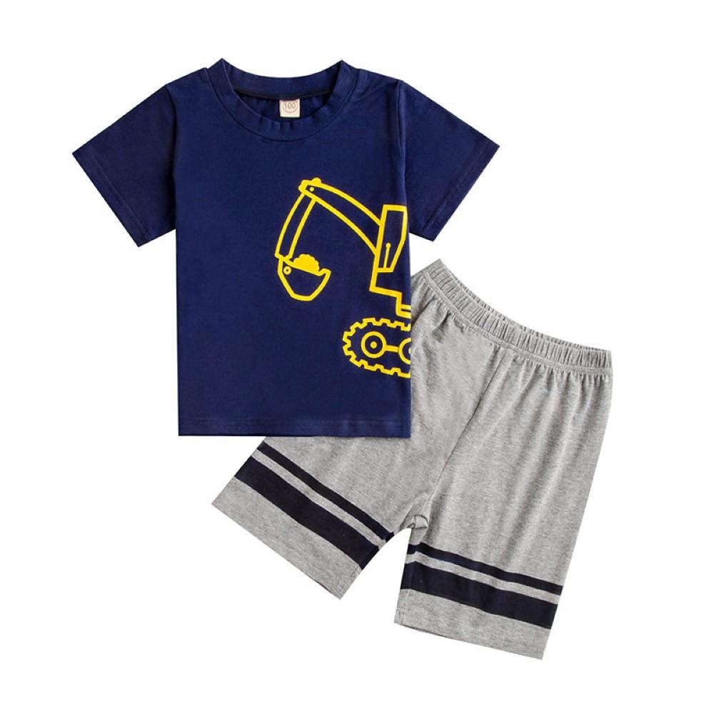 Boys Summer Boys' Car Printed Short Sleeve T-Shirt & Pants Buy Childrens Clothes Wholesale
