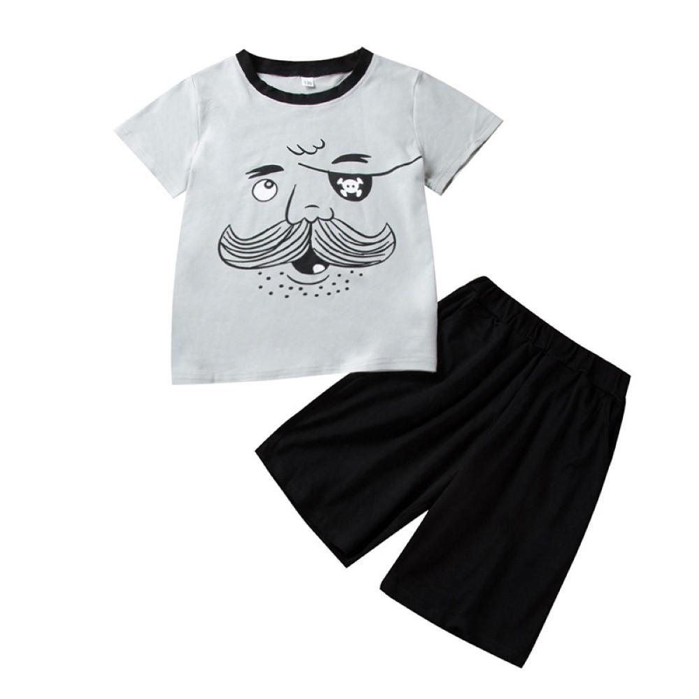 Boys Summer Boys' Cartoon Printed Short Sleeve T-Shirt & Shorts Wholesale Toddler Boy Clothes