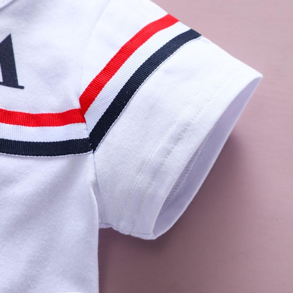 Boys Summer Boys' Casual Letter Printed Short Sleeve T-Shirt & Shorts Boy Summer Outfits