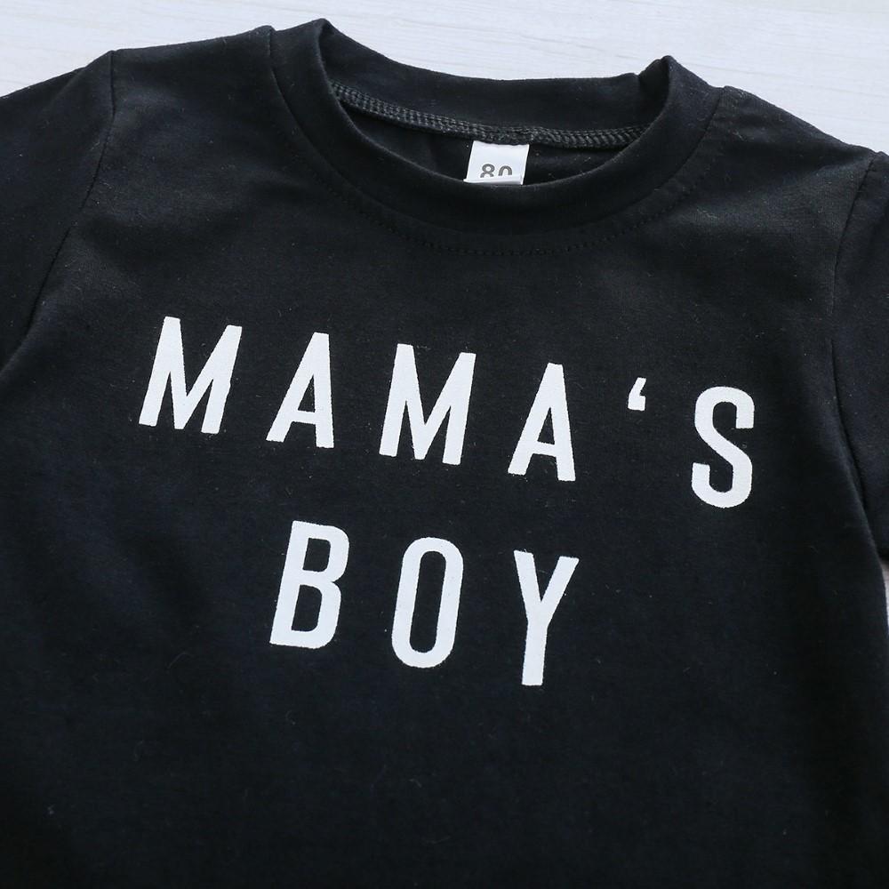 Boys Summer Boys' Letter Printed Round Neck Short Sleeve T-Shirt & Denim Shorts Wholesale Boys Suits