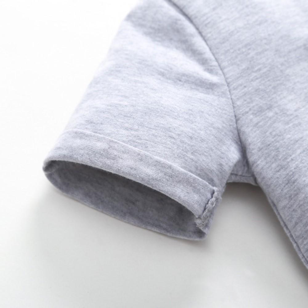 Boys Summer Boys' Letter Printed Round Neck Short Sleeve T-Shirt & Pants Boy Clothing Wholesale