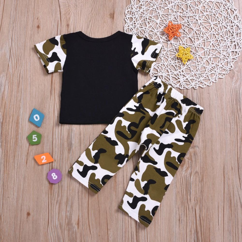 Boys Summer Boys' Letter Printed Short Sleeve T-Shirt & Pants Buy Childrens Clothes Wholesale