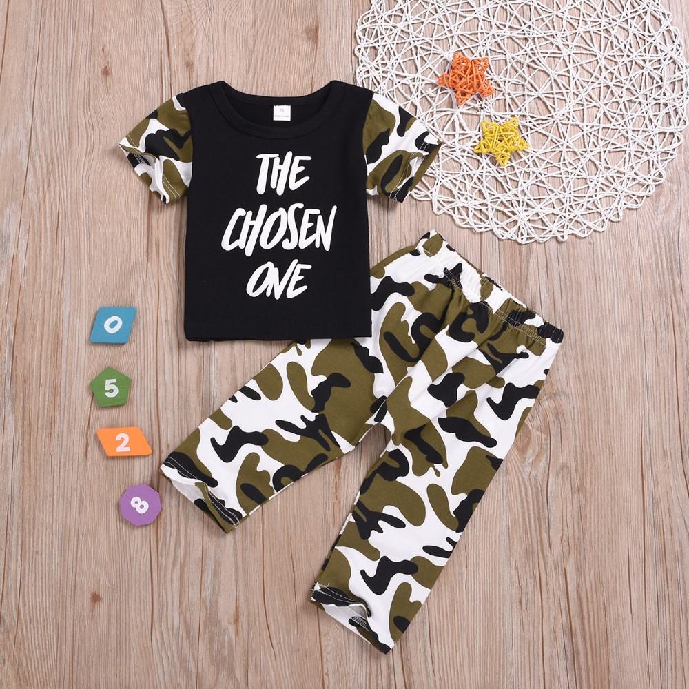Boys Summer Boys' Letter Printed Short Sleeve T-Shirt & Pants Buy Childrens Clothes Wholesale