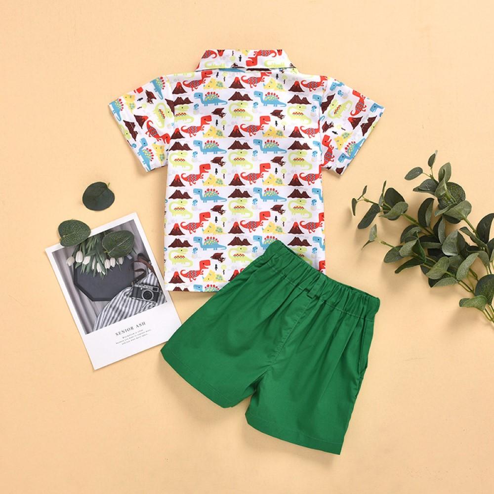 Boys Summer Boys' Short Sleeve Shirt Bow & Shorts Wholesale Toddler Boy Clothes