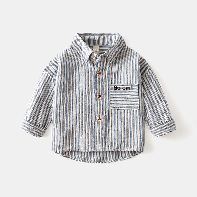 Boys' Long-Sleeved Shirt Plaid Shirt Wholesale Kids Clothing
