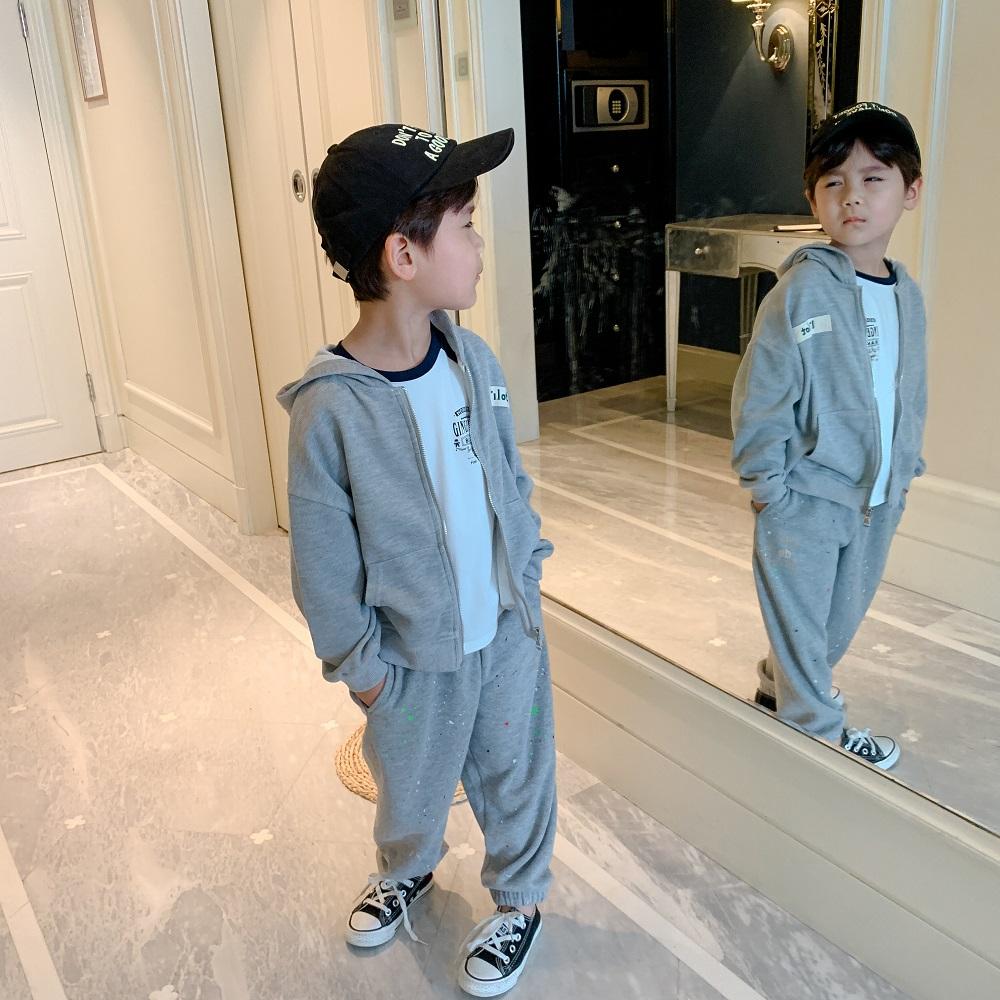 Boys' Sports And Leisure Hooded Long-Sleeved Zipper Shirt Boys Wholesale Clothing