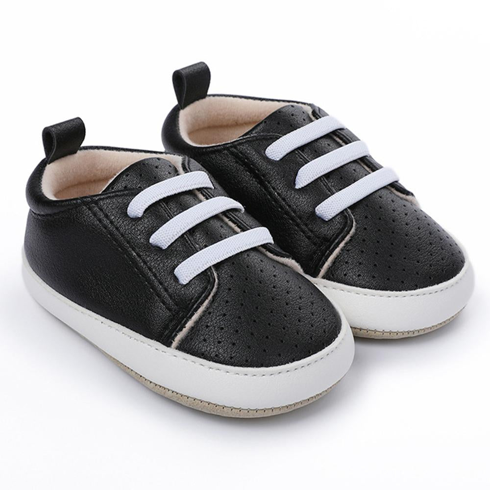 Baby Breathable Lace-Up PU Sneakers Wholesale Baby Shoes Usa
