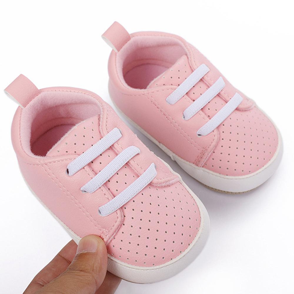 Baby Breathable Lace-Up PU Sneakers Wholesale Baby Shoes Usa