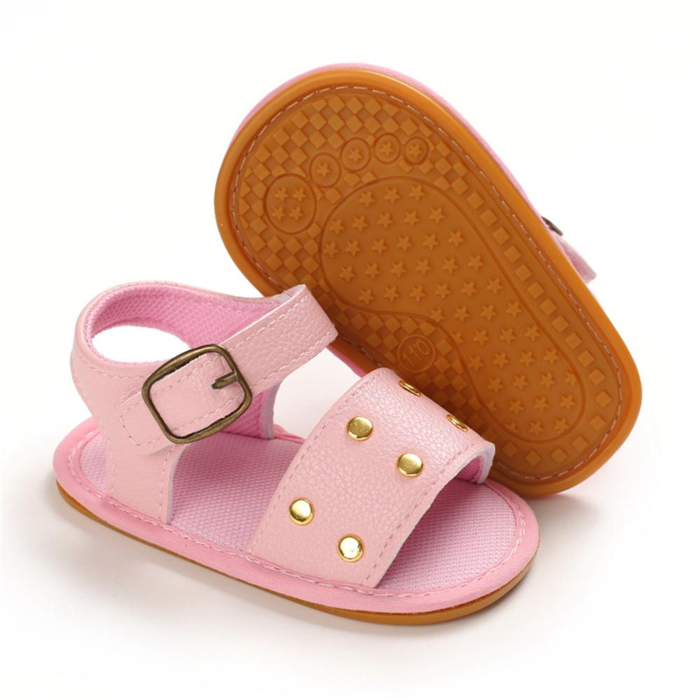 Baby Girls Buckle PU Sandals Infant Shoes Baby Shoe Wholesale