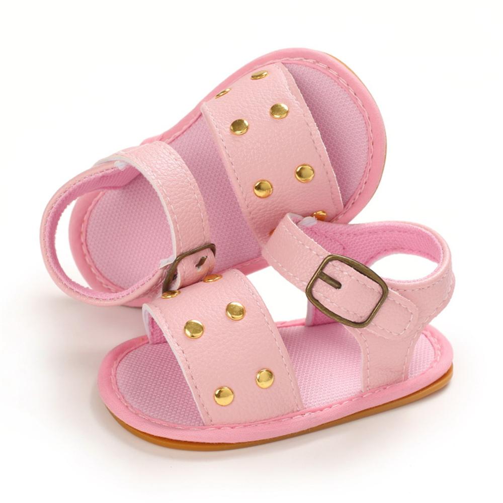 Baby Girls Buckle PU Sandals Infant Shoes Baby Shoe Wholesale