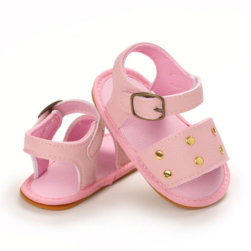 Baby Girls Buckle PU Sandals Infant Shoes Baby Shoe Wholesale