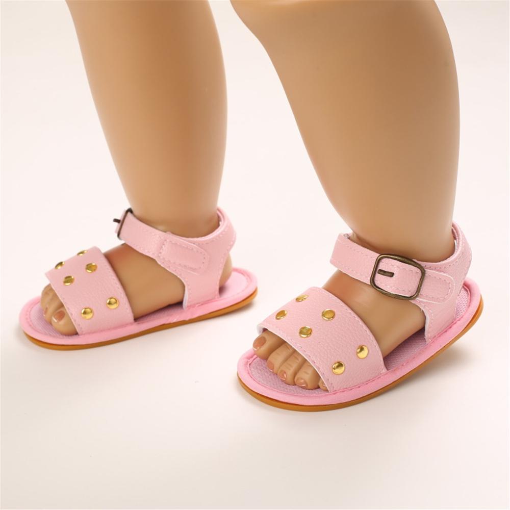 Baby Girls Buckle PU Sandals Infant Shoes Baby Shoe Wholesale