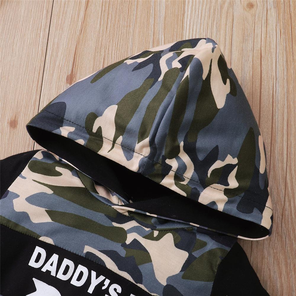 Dadd's Boy Camo Printed Short Sleeve Hooded Top & Ripped Denim Shorts Cheap Baby Clothes In Bulk
