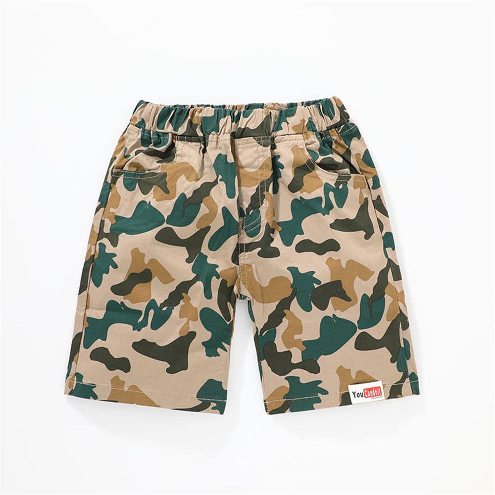 Boys Camouflage Printed Pocket Casual Shorts children's wholesale boutique clothing