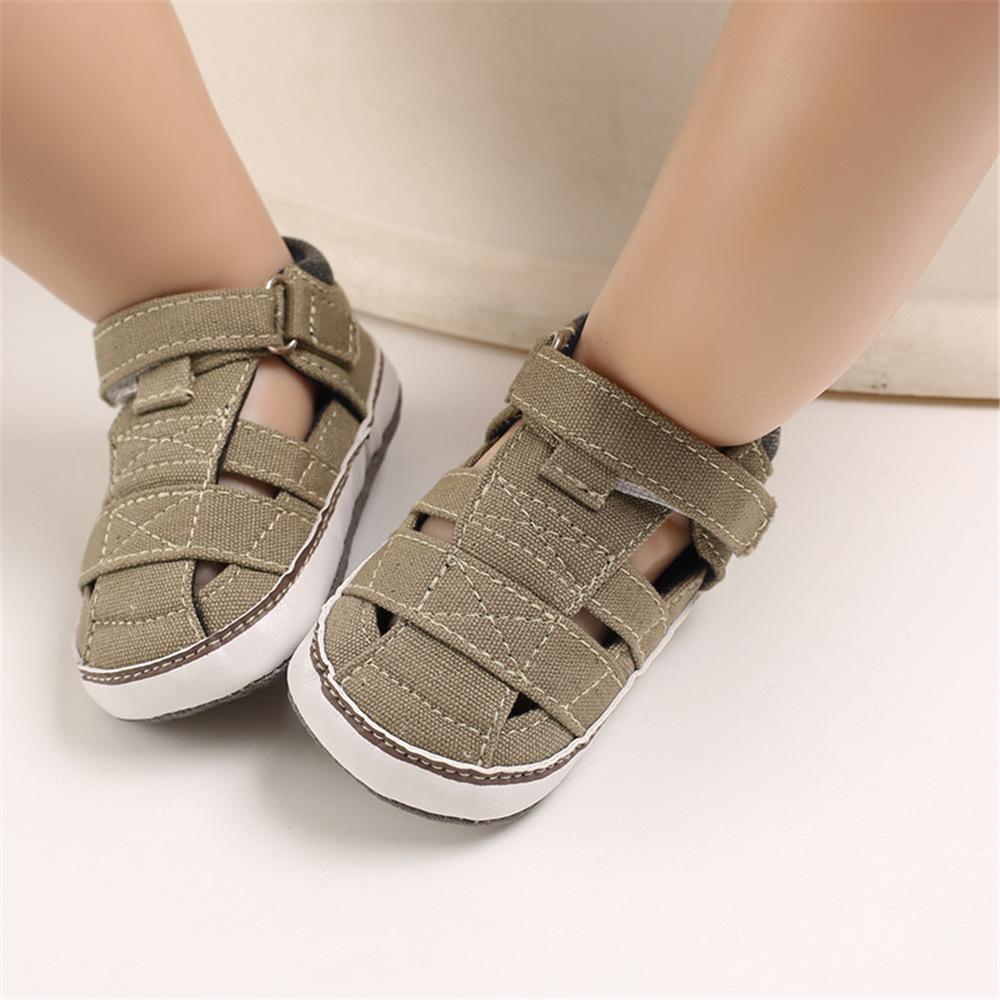 Baby Boys Canvas Hollow Out Soft Shoes Wholesale Toddlers Canvas Shoes