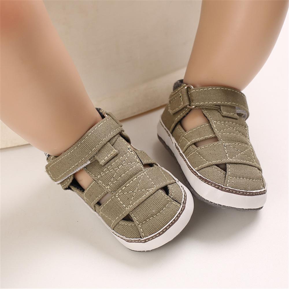 Baby Boys Canvas Hollow Out Soft Shoes Wholesale Toddlers Canvas Shoes