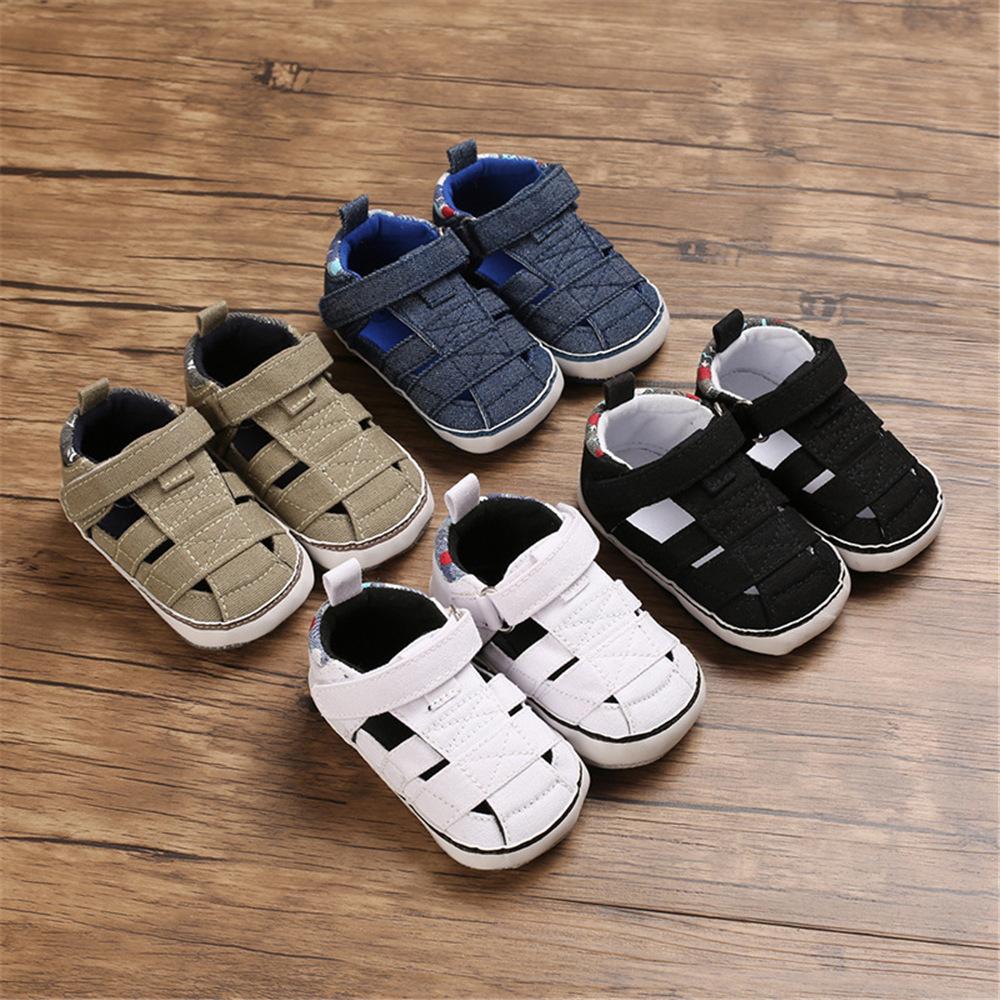 Baby Boys Canvas Hollow Out Soft Shoes Wholesale Toddlers Canvas Shoes