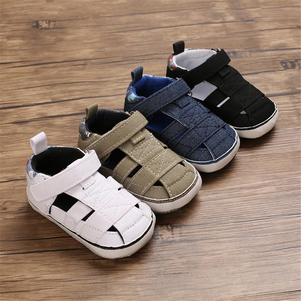 Baby Boys Canvas Hollow Out Soft Shoes Wholesale Toddlers Canvas Shoes