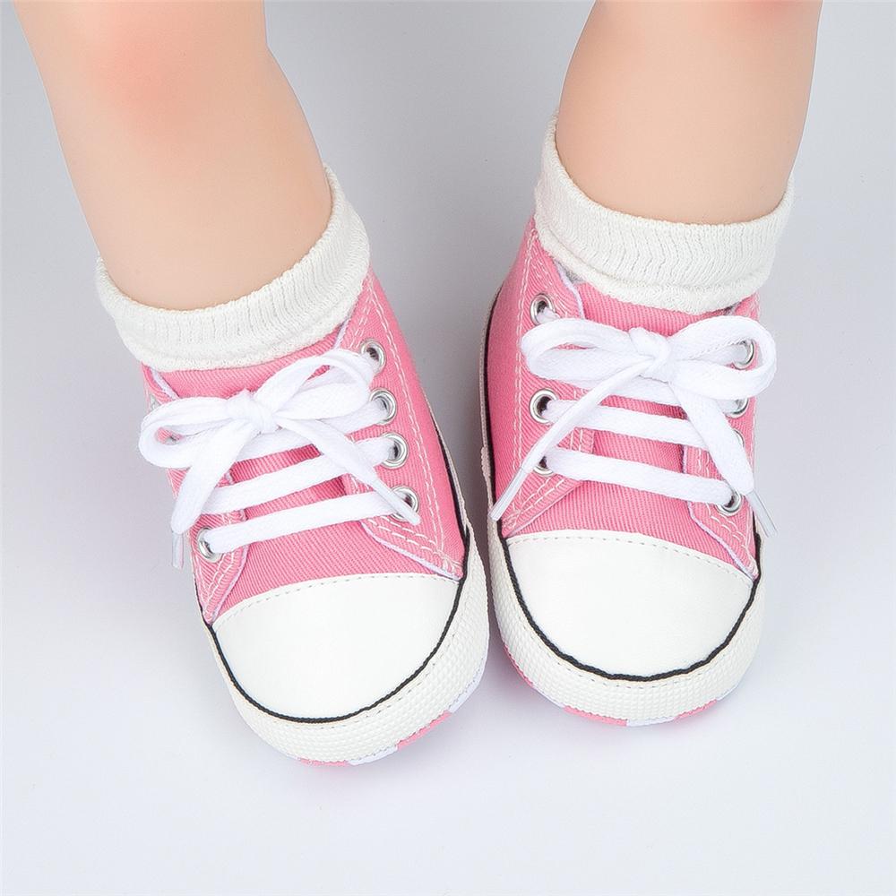 Baby Unisex Canvas Lace Up Sneakers Wholesale Child Shoes