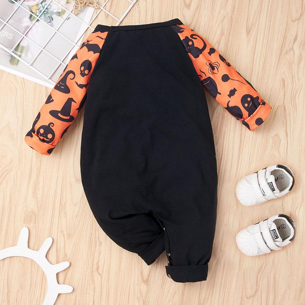 Baby Cartoon Letter Printed Long Sleeve Romper baby clothing wholesale