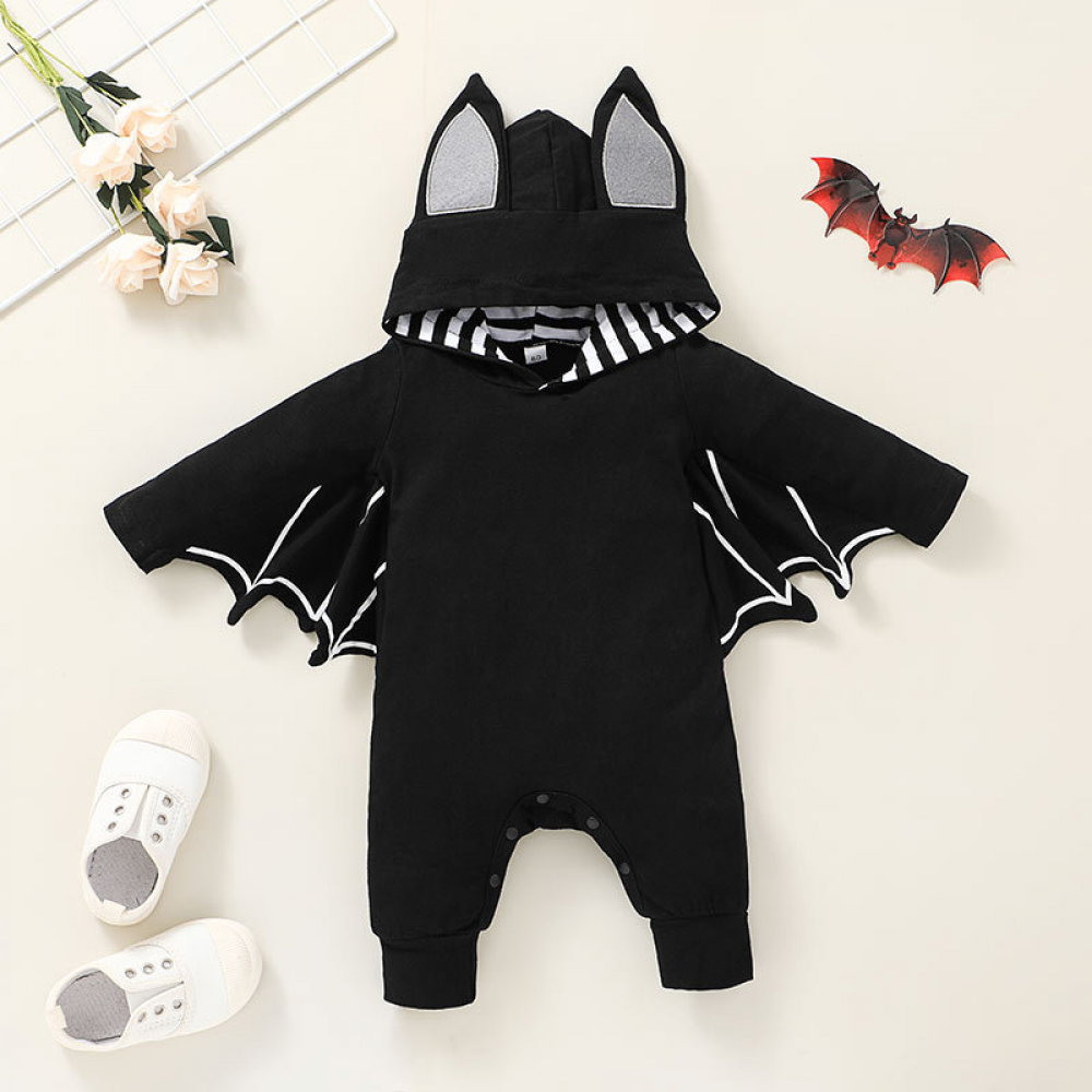 Baby Boys Cartoon Long Sleeve Hooded Romper Wholesale Baby Clothes