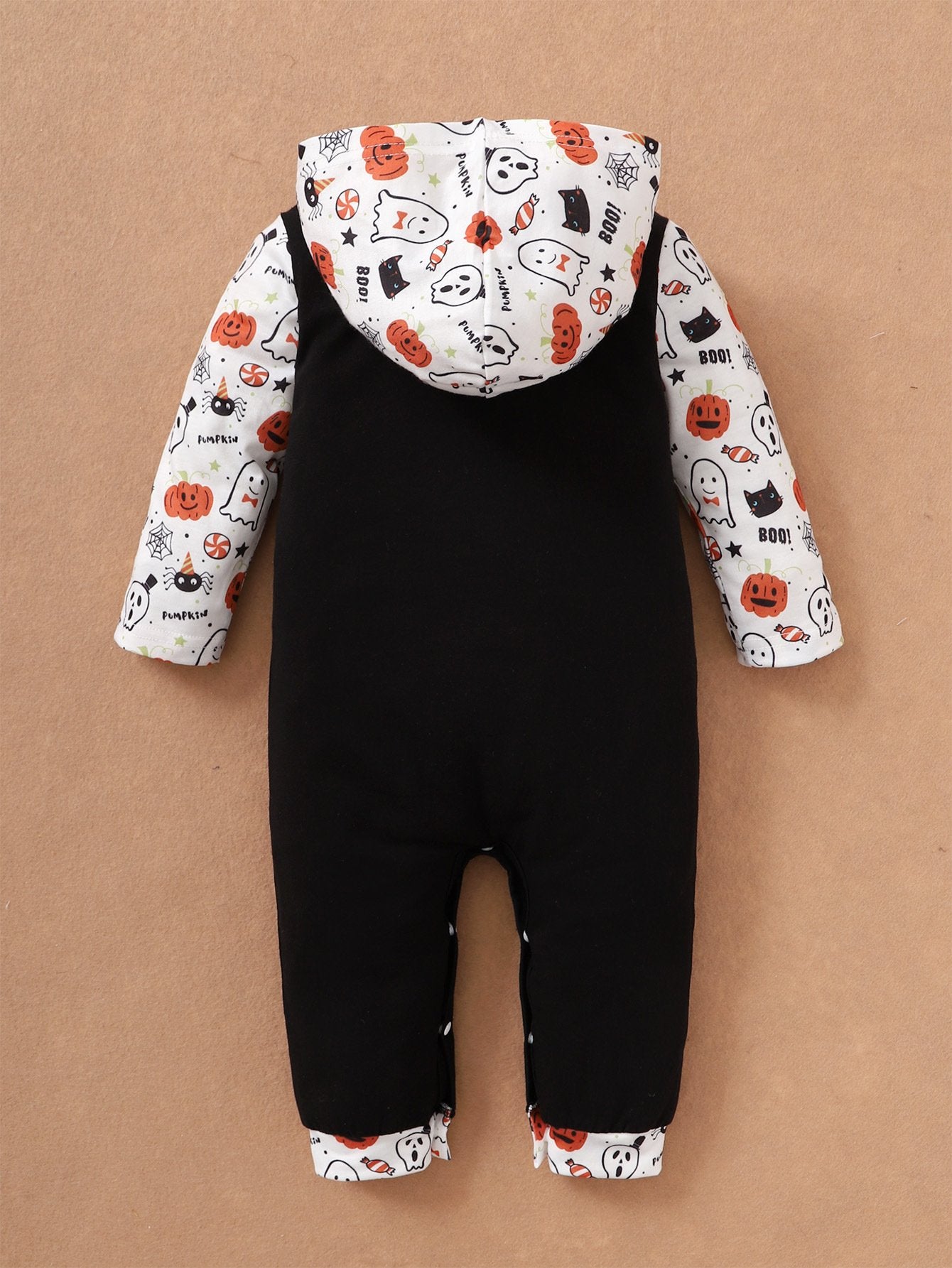 Baby Cartoon Printed Long Sleeve Hooded Romper Wholesale Baby Clothes