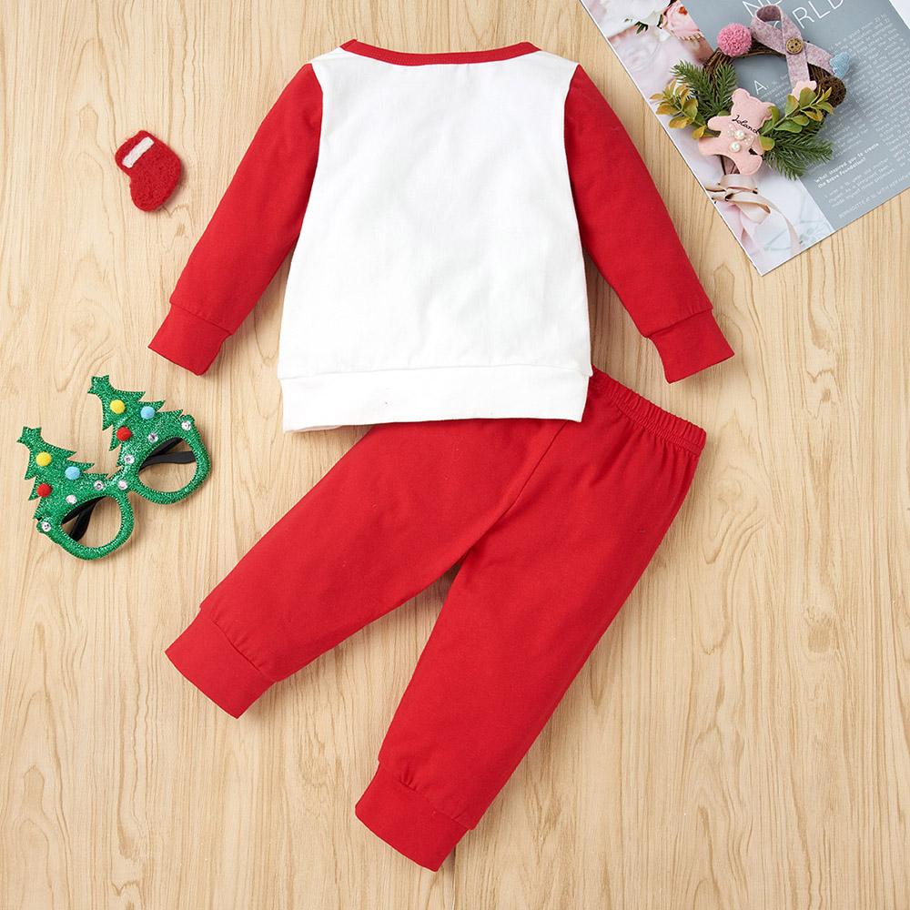 Baby Cartoon Printed Long Sleeve Top & Pants Wholesale Baby Clothes