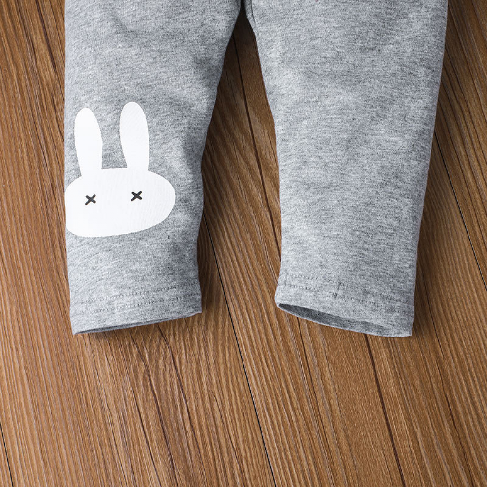 Baby Girls Cartoon Rabbit Printed Pants Wholesale Baby Clothes