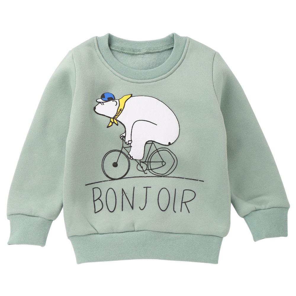 Boys Casual Cartoon Printed Long Sleeve Tops Wholesale