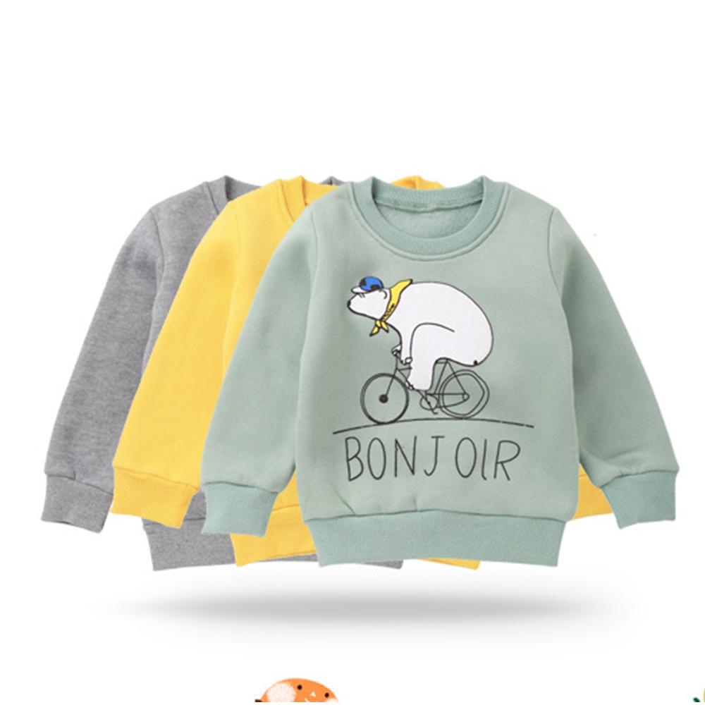 Boys Casual Cartoon Printed Long Sleeve Tops Wholesale