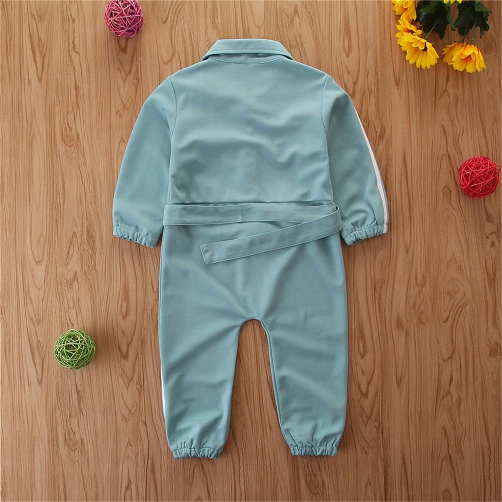 Girls Casual Long Sleeve Jumpsuit Wholesale Girls Boutique Clothing