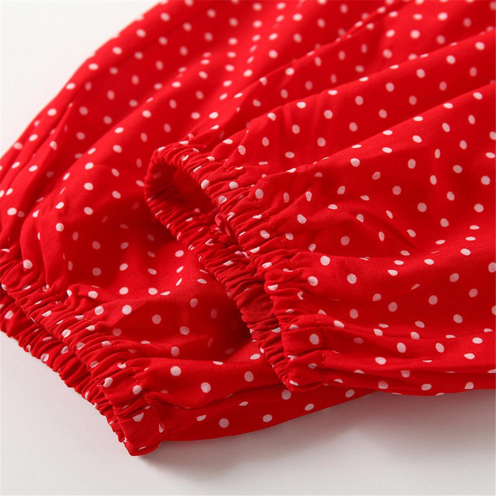 Girls Casual Polka Dot Sling Tube Top & Bloomers Wholesale Little Girl Boutique Clothing