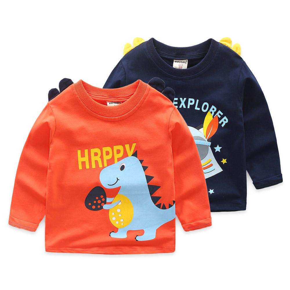 Children'S Long-Sleeved T-Shirt Cartoon Boy T-Shirt Bottoming Shirt Wholesale Kids Clothing