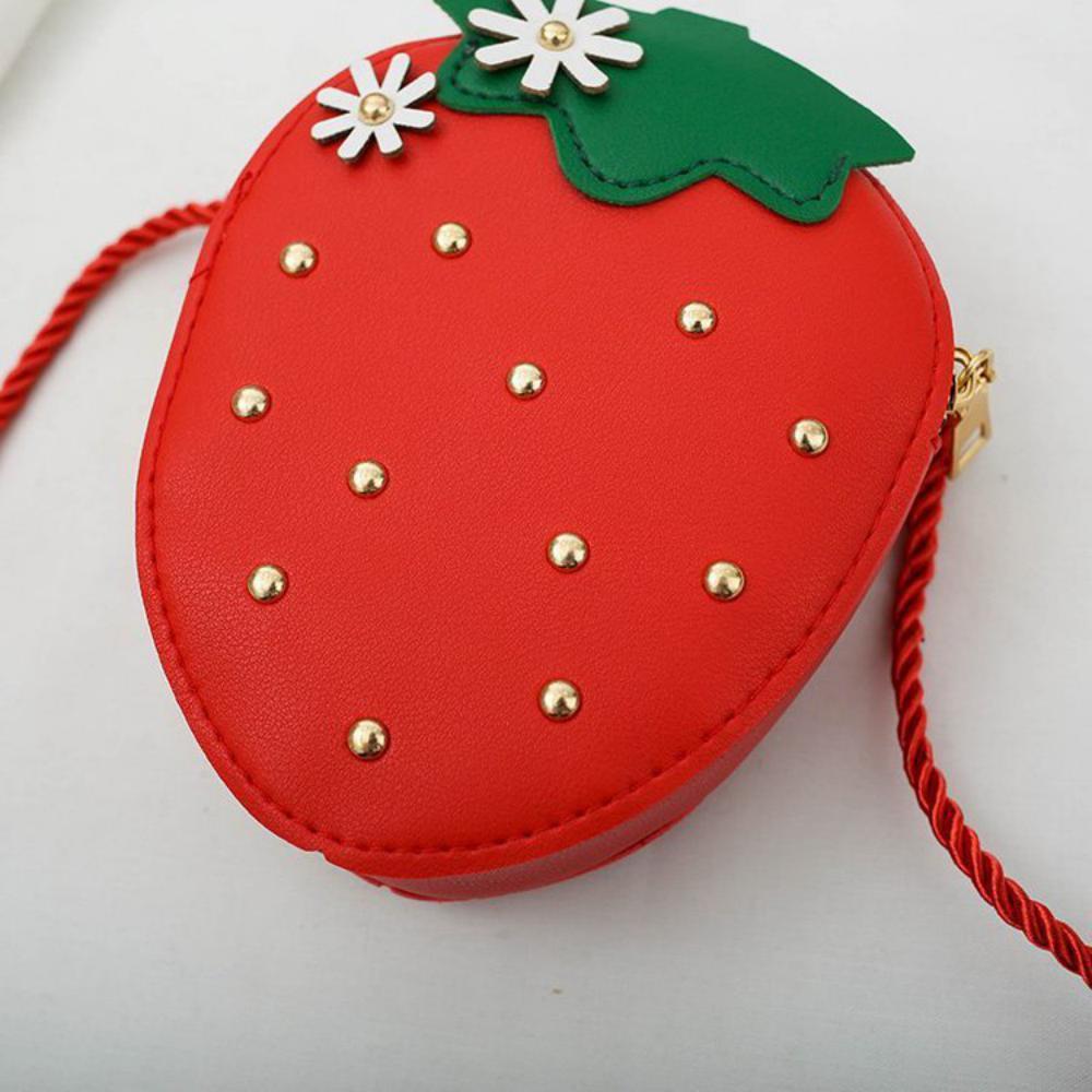 Children's Mini Cute Cartoon Strawberry Satchel Children's Bags Wholesale