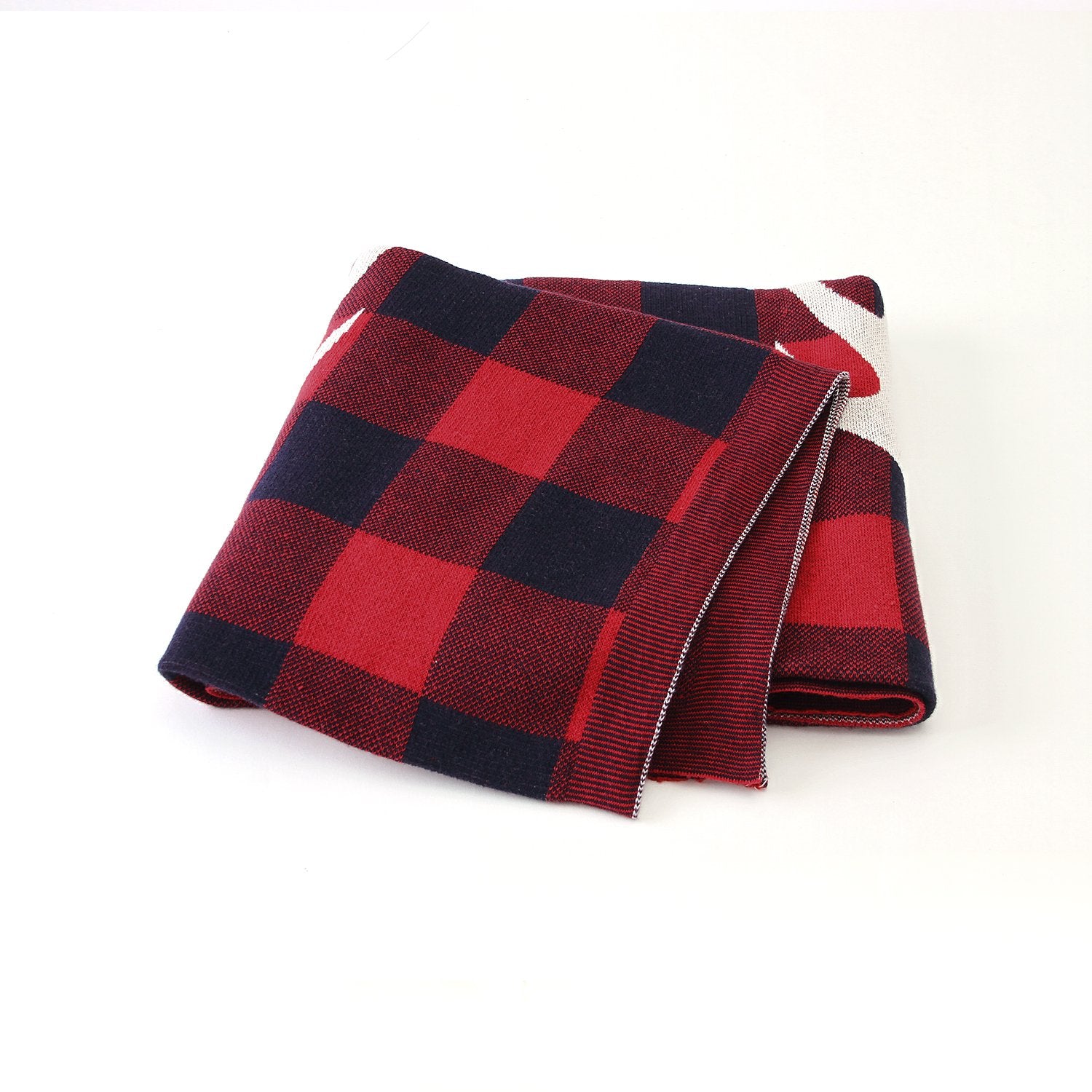 Christmas Elk Plaid Blanket Children'S Knitted Air Conditioning Blanket Baby Clothes Wholesale Distributors