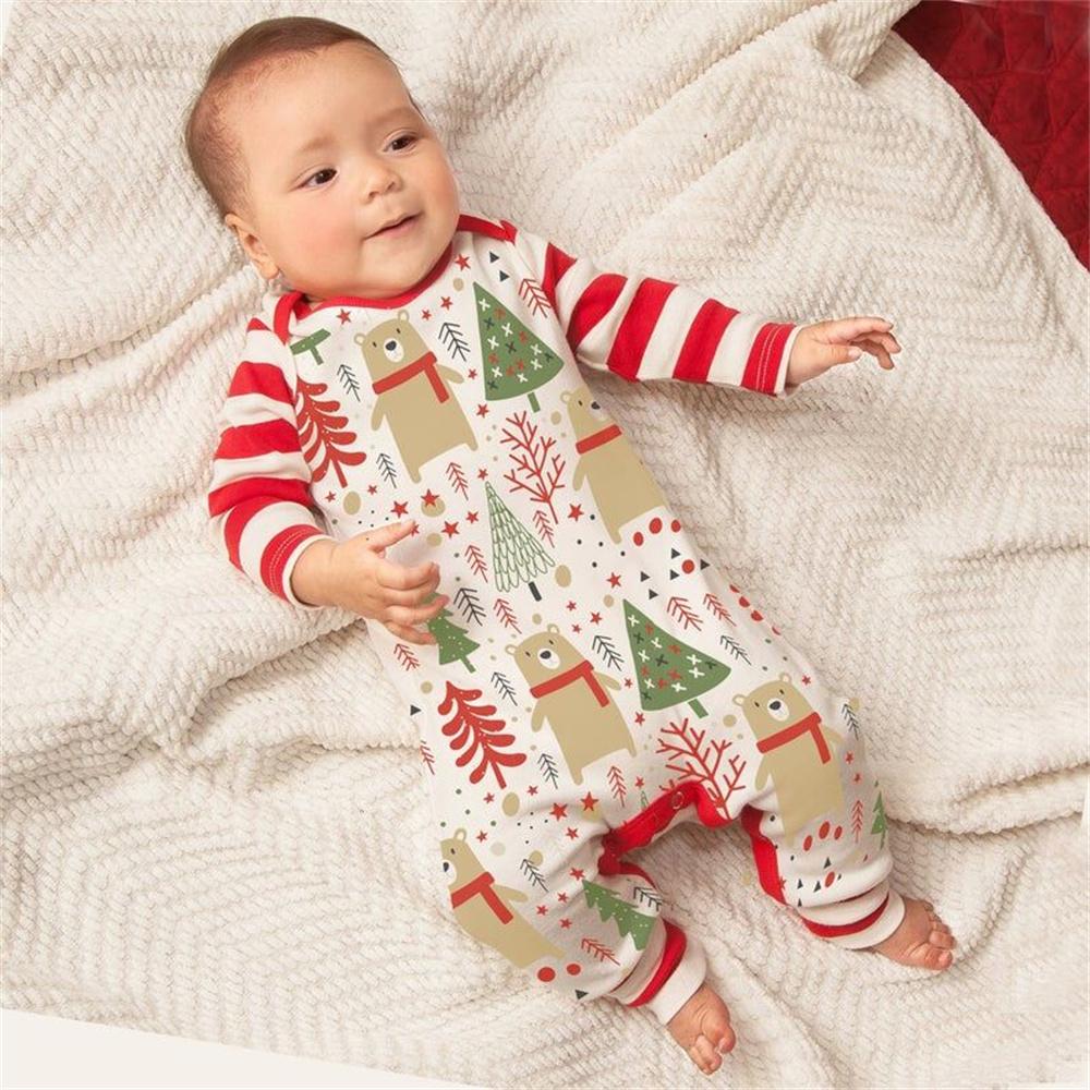 Baby Christmas Long Sleeve Printed Romper & Hat wholesale baby clothes suppliers