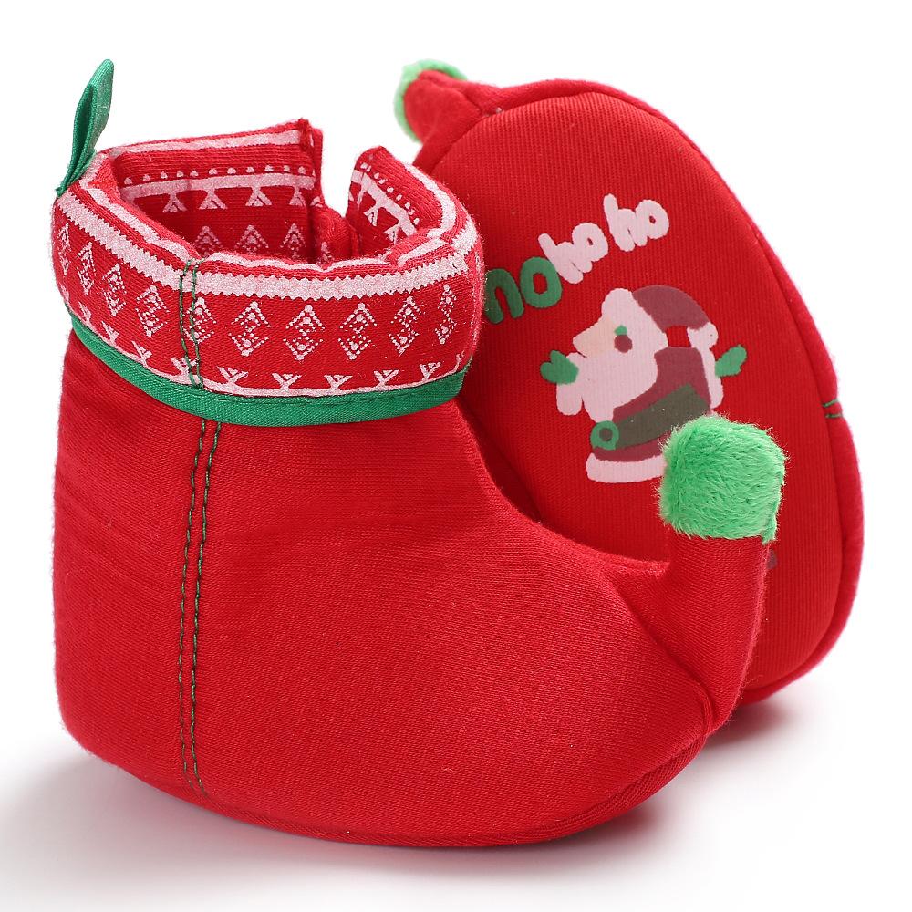 Baby Unisex Christmas Magic Tape Boots Wholesale Shoes For Kids