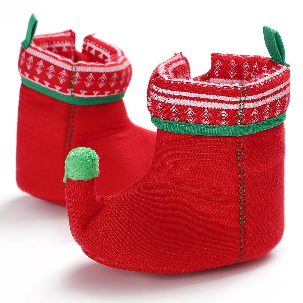 Baby Unisex Christmas Magic Tape Boots Wholesale Shoes For Kids