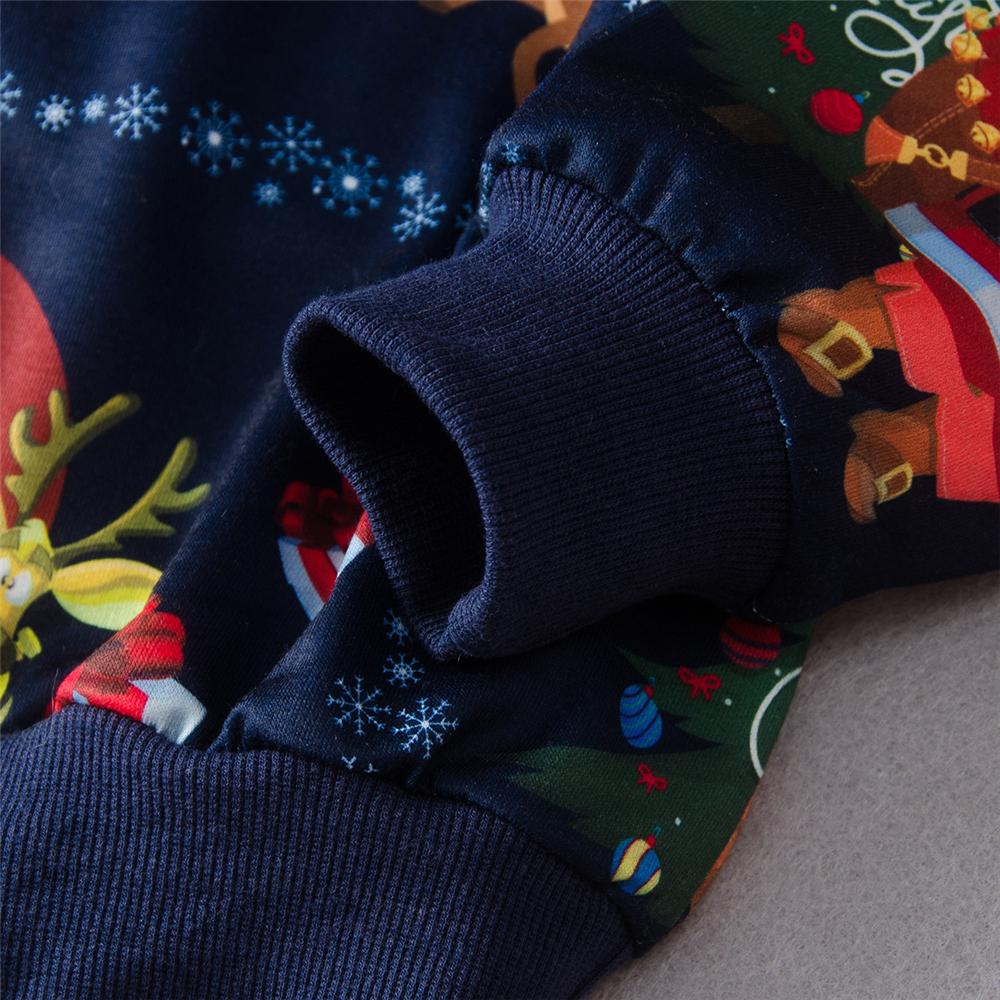 Boys Christmas Printed Long Sleeve Tops Wholesale Boy Clothes