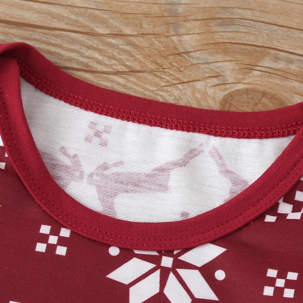 Baby Girls Christmas Printed Romper & Suspender Skirt & Hat Baby Wholesales