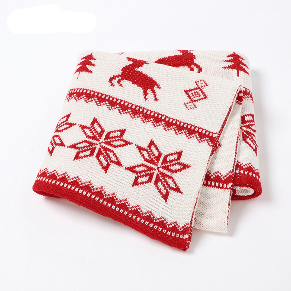 Christmas Style Printed Knitted Windproof Blanket Baby Blankets Wholesalers