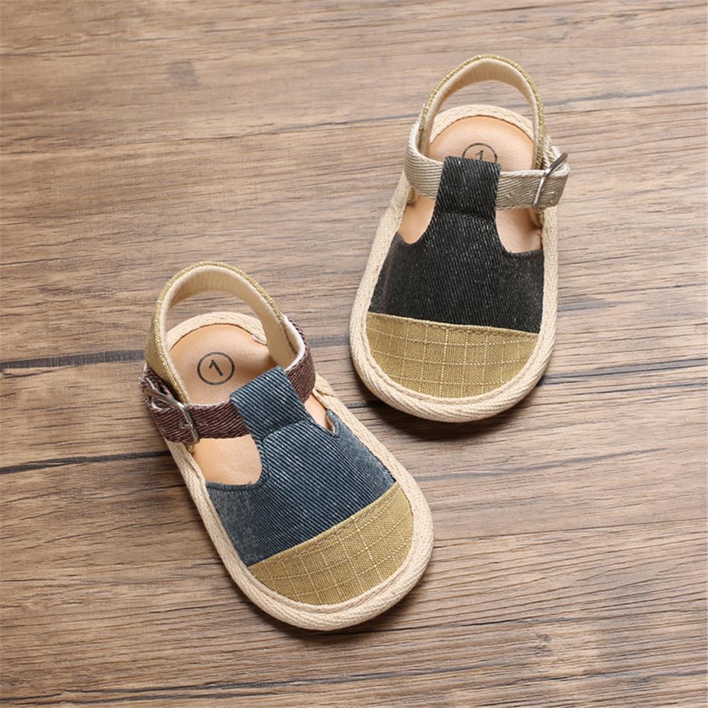 Baby Boys Closed Toe Adjustable Buckle Sandals Baby Shoes Wholesale