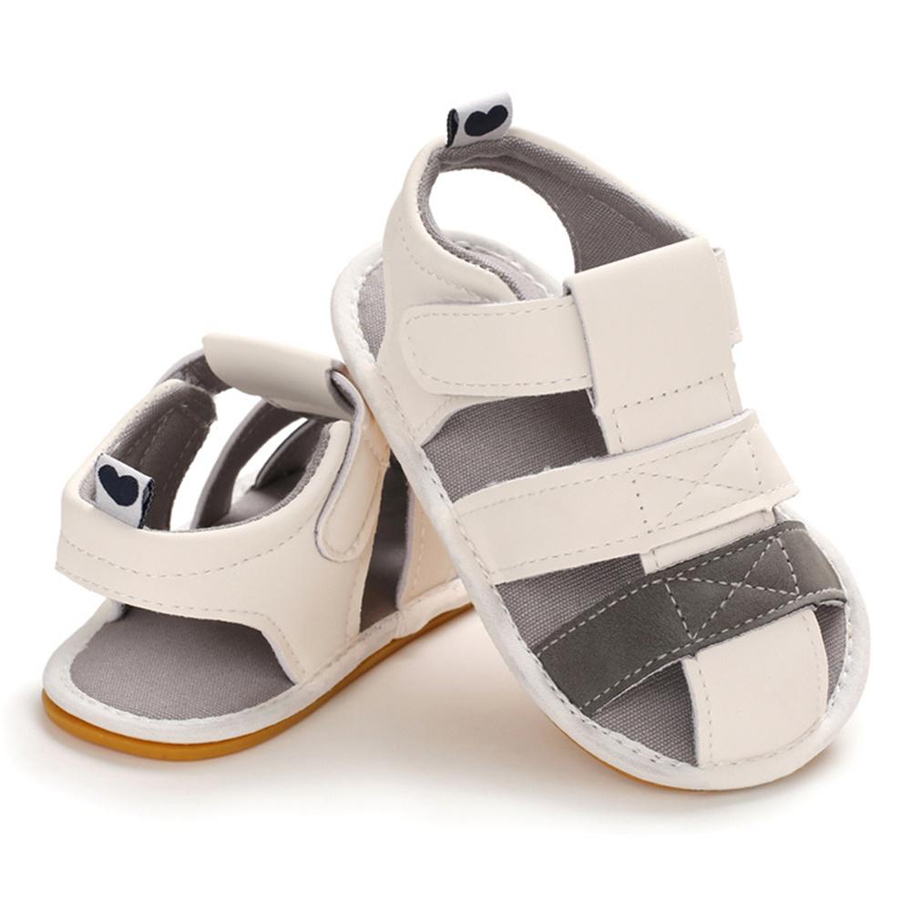 Baby Unisex Color Contrast Magic Tape Hollow Out Sandals Wholesale Baby Shoes Usa