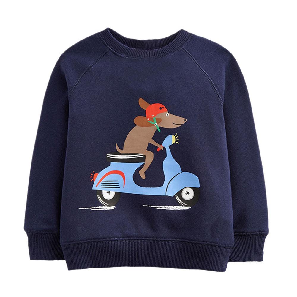 Boys Cotton Long Sleeve Crew Neck Jumpers