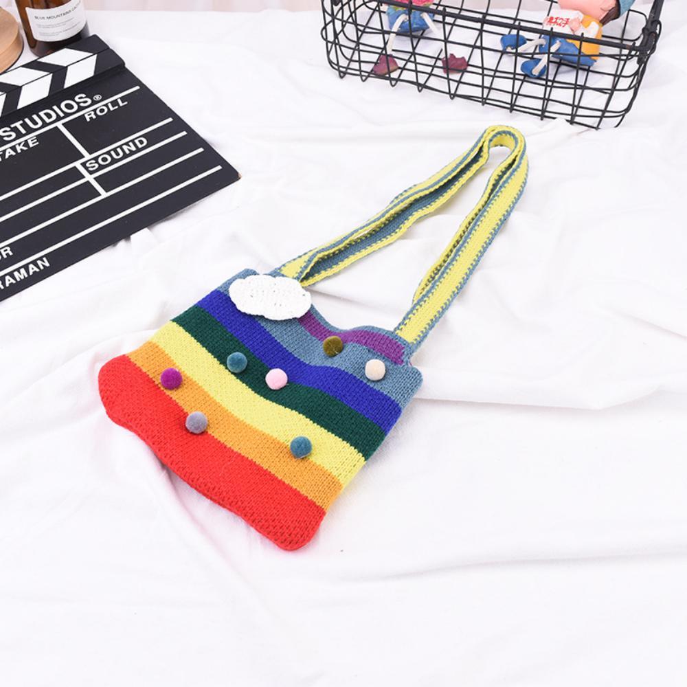 Cute Cloud Children's Knitted Bag Children's Bags Wholesale