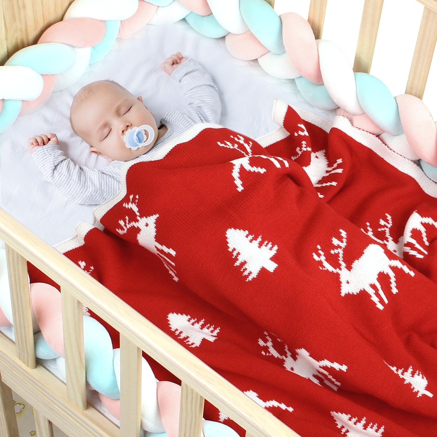 Cute Elk Baby Holding Blanket Baby Stroller Cover Quilt Baby Wholesale Clothing