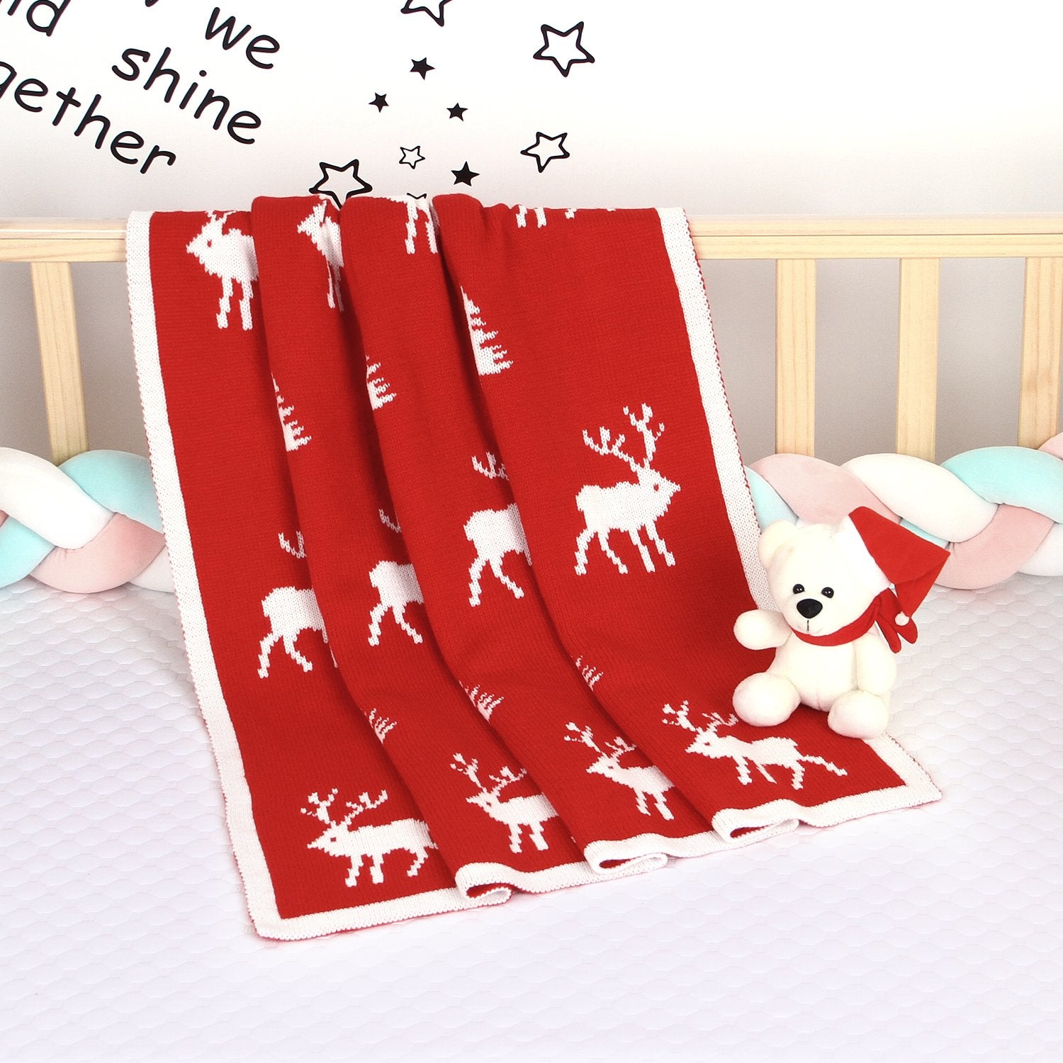 Cute Elk Baby Holding Blanket Baby Stroller Cover Quilt Baby Wholesale Clothing