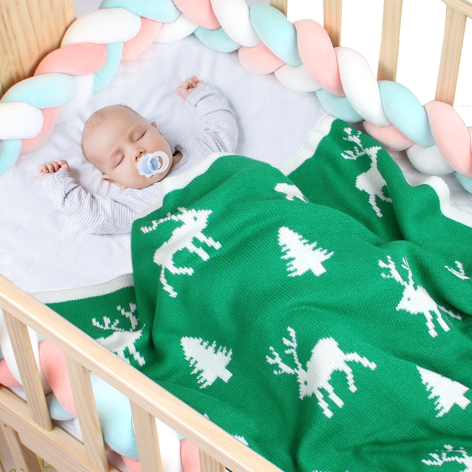 Cute Elk Baby Holding Blanket Baby Stroller Cover Quilt Baby Wholesale Clothing