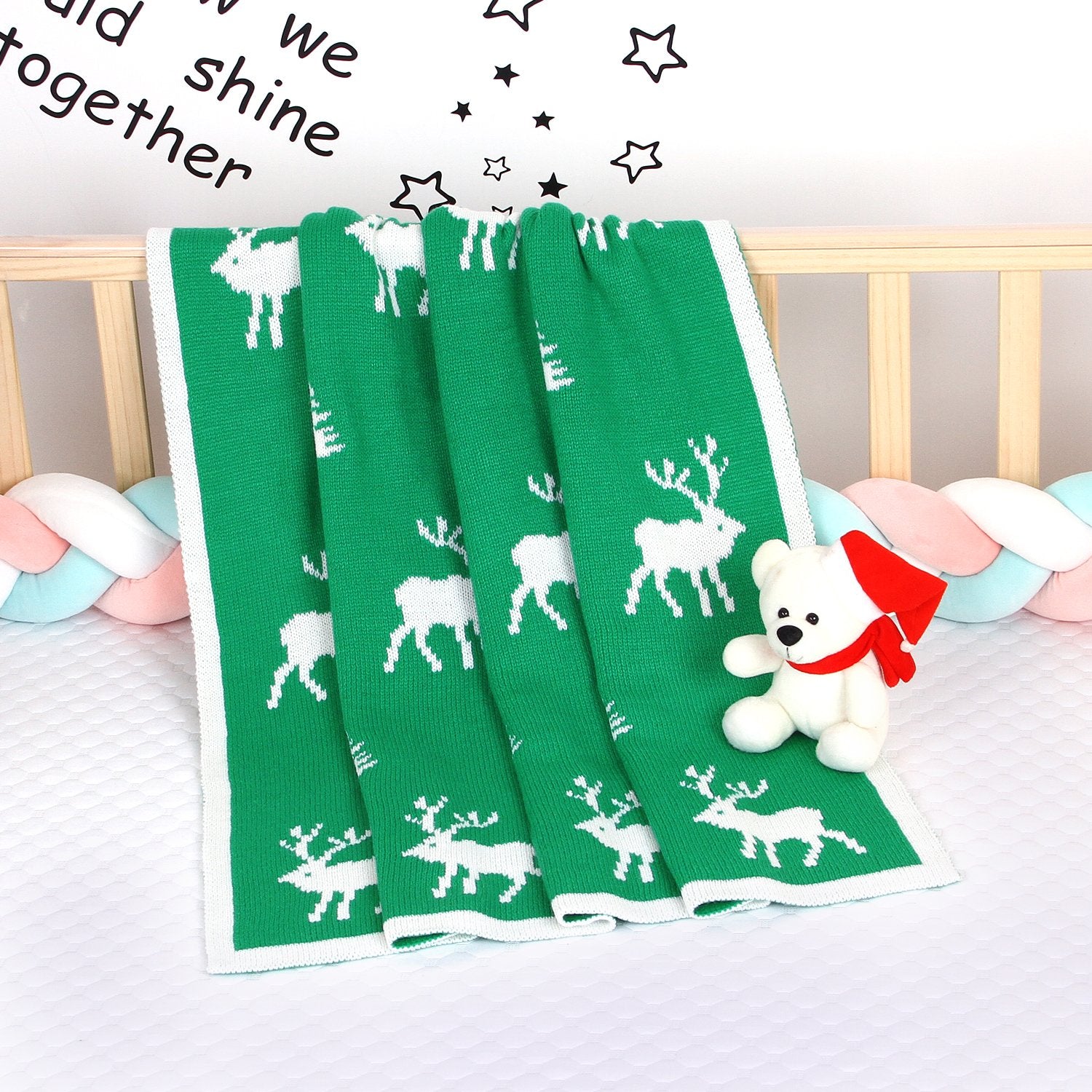 Cute Elk Baby Holding Blanket Baby Stroller Cover Quilt Baby Wholesale Clothing