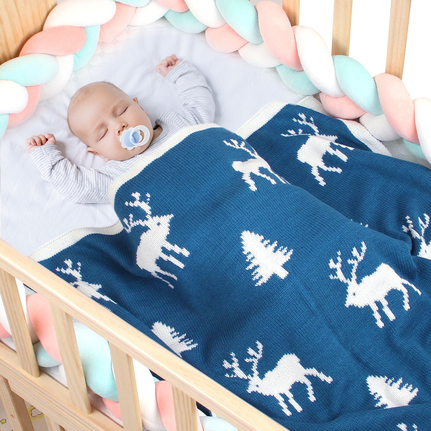 Cute Elk Baby Holding Blanket Baby Stroller Cover Quilt Baby Wholesale Clothing